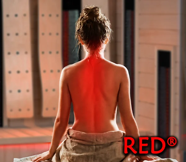 Frau vor VSS Vollspektrumstrahler