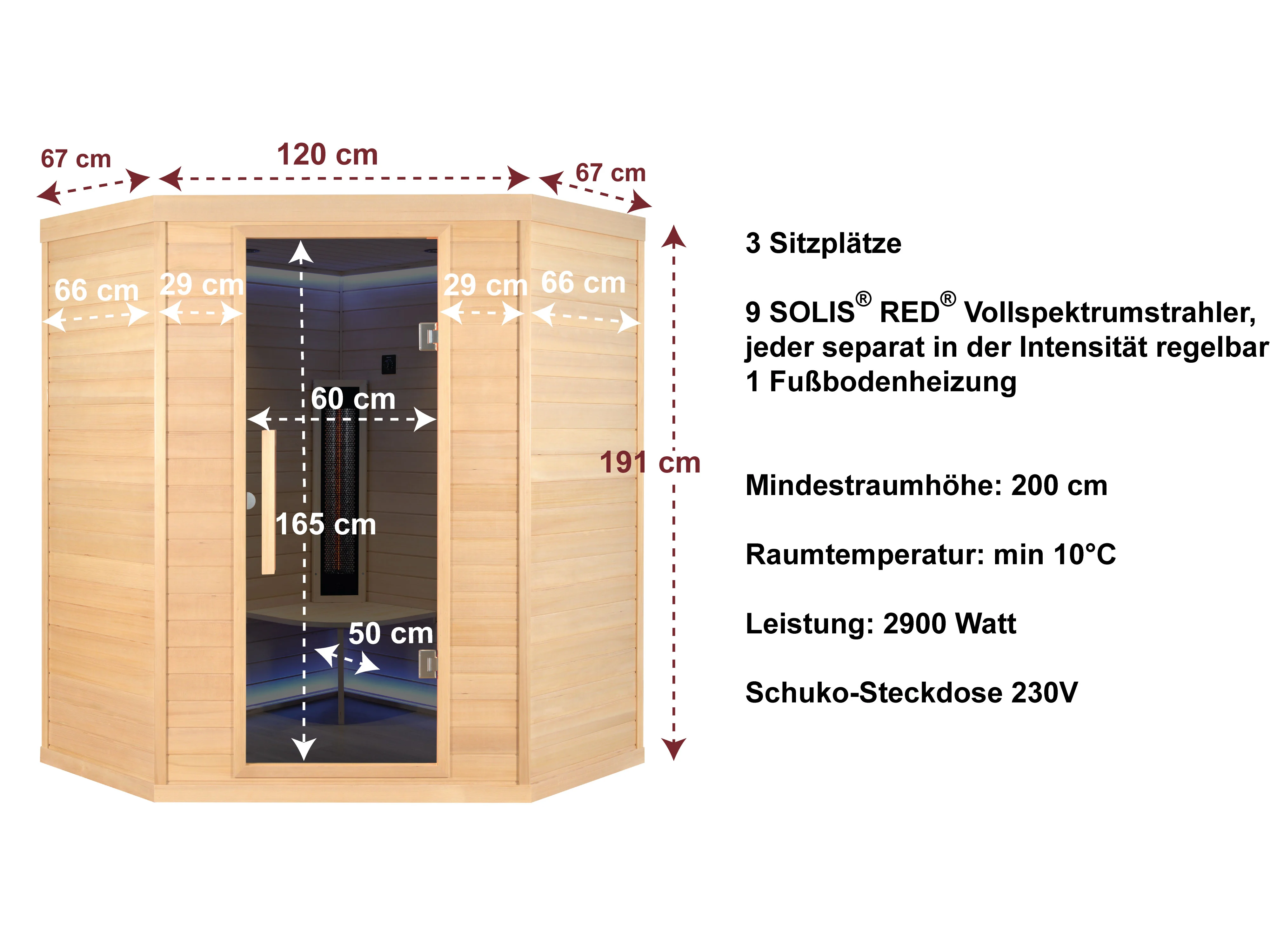 Abmessungen und technische Details