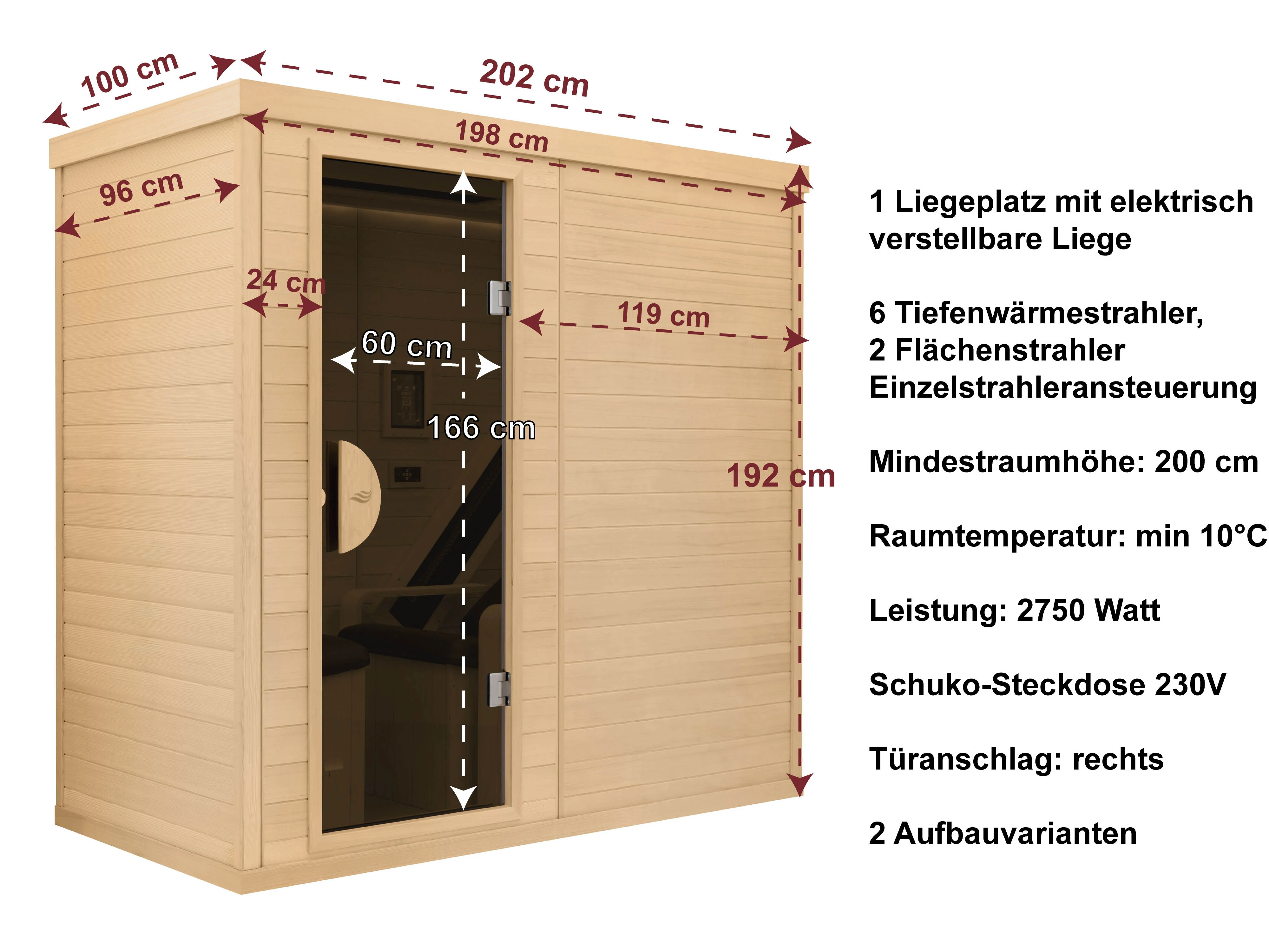 Abmessungen und technische Details